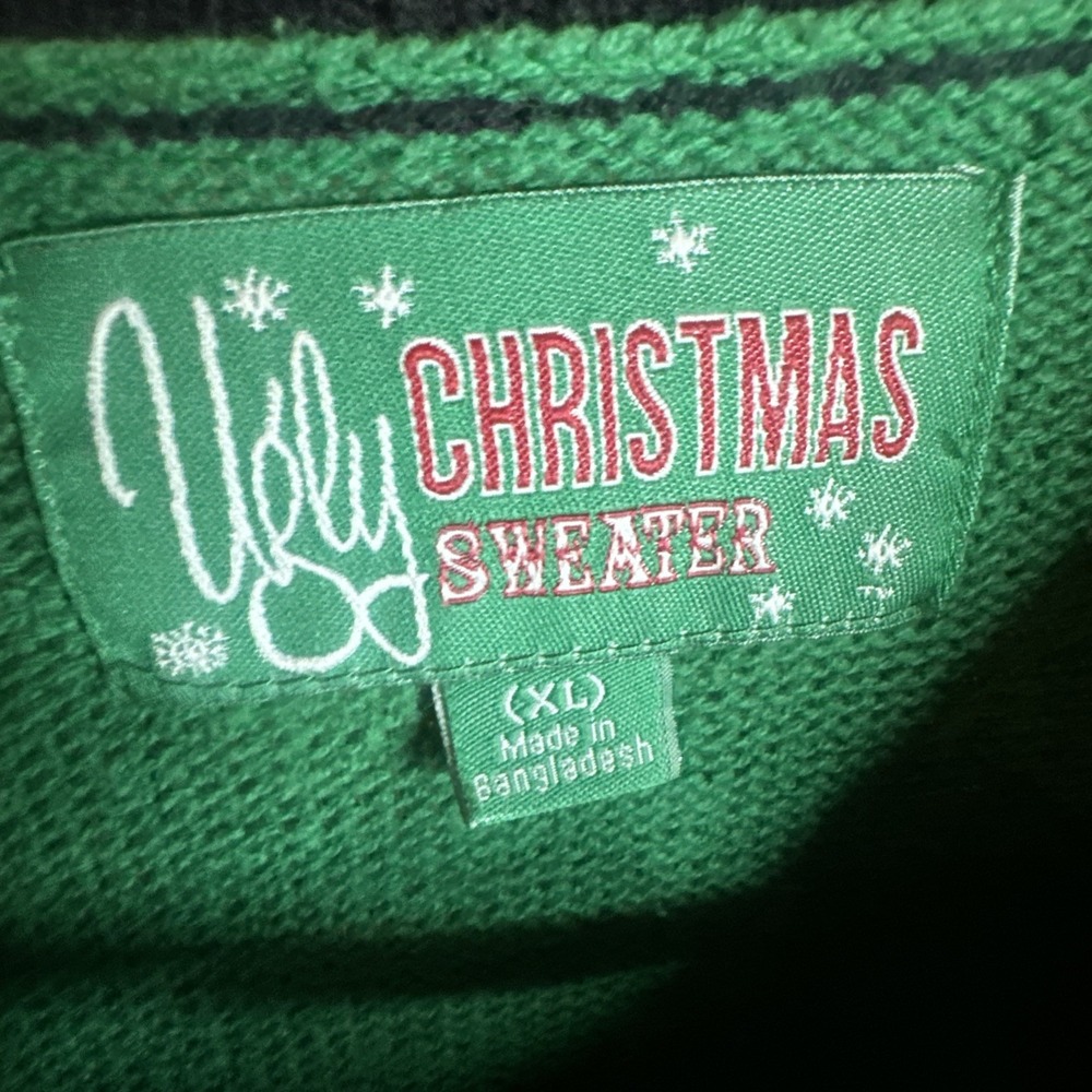 Ugly Christmas Sweater "Fa La La Llama" Llama in Hat Size XL - Picture 2 of 8